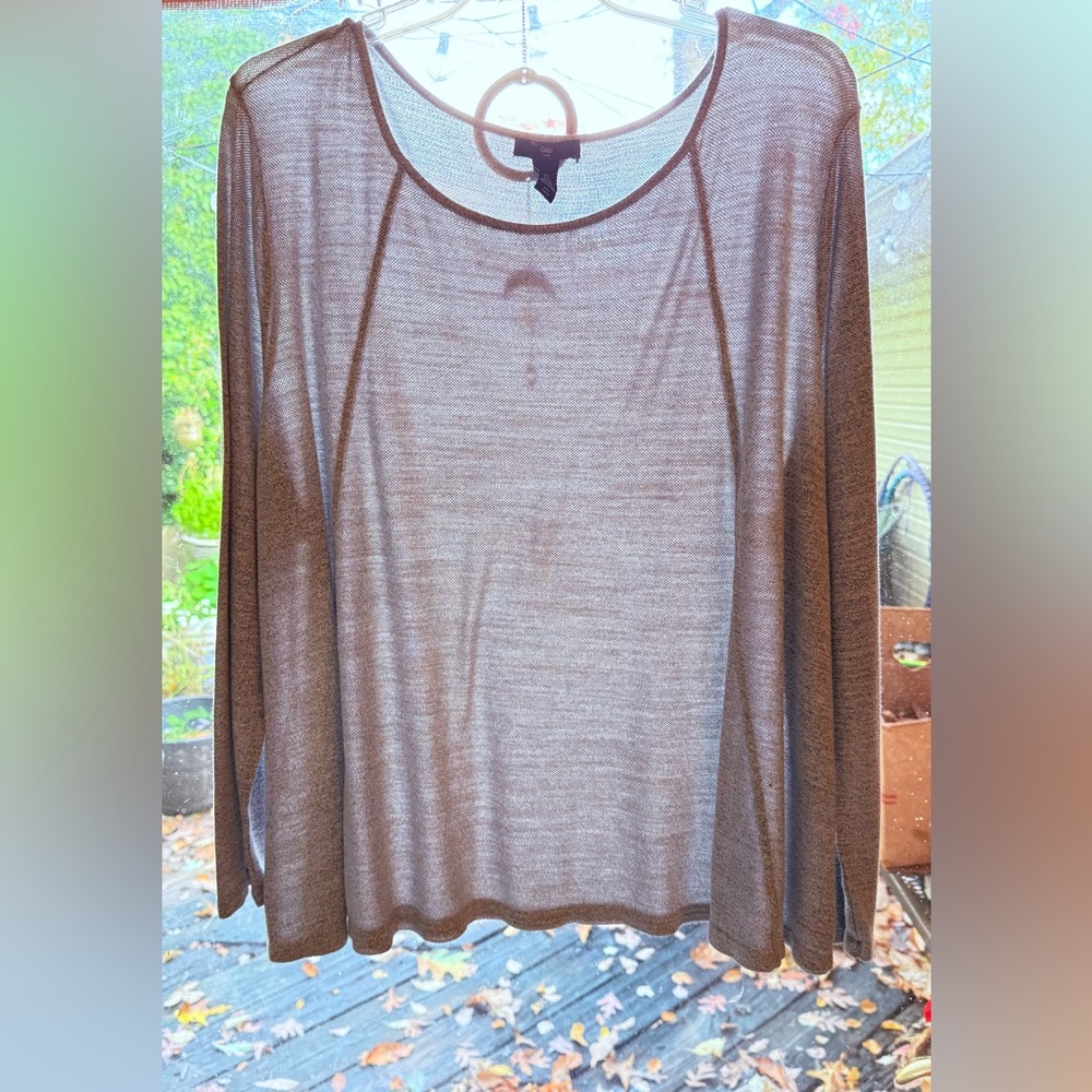 GAP Women's Long Sleeve Top - Gray